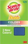 Scotch-Brite Dobie Cleaning Pad, Multipurpose Scour Pads for Kitchen, Bathroom and Household, 3 scouring pads/Assorted (Blue, Green, Red)