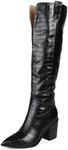 Journee Collection Womens THERESE Thigh-High Boots Black 8 Extra Wide (E+, WW)