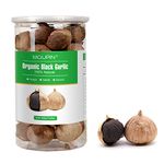 MQUPIN Black Garlic 250g/500g Aged for Full 90 Days, Whole Black Garlic Jar (8.8 Oz/17.6oz) (500g/17.6oz)