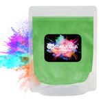 100g (3.5 oz) Glitter Mica Powder - Pigment Cosmetic Epoxy Resin Dye for Soap/Candle Making, Epoxy Resin Art, Acrylic Nail Paint, Bath Bombs, Fine Arts, Lip Gloss - 10 Color Available -Light Green