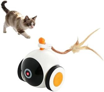 EGBULL Interactive Cat Ball USB Rechargeable Cat Toy Ball, Intelligent Indoor Cat Entertainment Toy Self-Moving Hunting Toy
