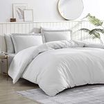 Brielle Home Comforter Set, White, Full/Queen