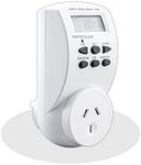 Sansai 7 Day/24hrs Outlet/Powerplug Digital Timer 2400W 240V 10A Max LCD White