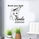 ARWY ® Dental Vinyl Wall Stickers for Dental Clinic (Black, Standard)