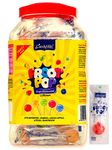 CandyVille Frootpop Lollipops Jar - 50 Lollipops | Assorted Fruit Flavours | Litchi, Strawberry, Blueberry, Mango, Green Apple | Individually Wrapped | Lollipops For Kids-600 Gm