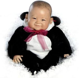 Paradise Galleries 20 Inch Asian Realistic Reborn Baby Girl Doll in Panda Bear Outfit with Removable Hoodie Giftable for All Ages– Su-Lin
