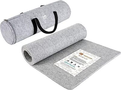 OHOCO Wool Pressing Mat for Quilting - 15 x 54 XL Extra Large Felt Ironing Pad 3/8" Thick, 100% Wool Heat Resistant for Ironing, Sewing, Cutting on Ironing Board, Tabletop, Dryer, Countertop