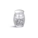 Luluadorn Mini Urn for Ashes Memorial Keepsake Cremation Gift for Family Auntie Uncle Tears Stairway Memories Walk Up to Heaven Bring You Back Again