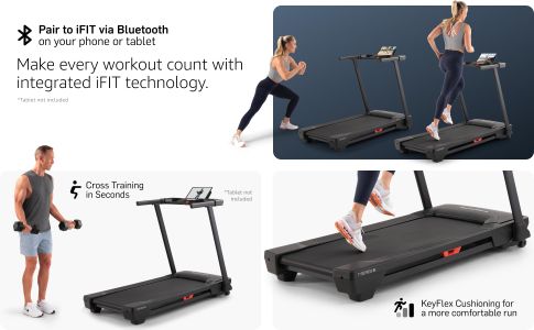 NordicTrack T Series 5 Treadmill – Folding Electric Running Machine