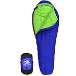 Hyke & Byke Eolus -10 Degree C 800 Fill Power Hydrophobic Goose Down Sleeping Bag with ClusterLoft Base - Ultra Lightweight 3 Season Mens and Womens Mummy Bag Designed for Backpacking