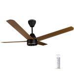 Colorbot Knoxx Quad1200 mm 4 Blade Designer BLDC Ceiling Fans with Remote Control | BEE 5 Star Rated | High Speed | Power Saver | 100% Copper Winding | 2+2 Year Warranty (Urban Oak)