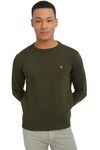 Allen Solly Men Casual Cotton Round Neck Sweatshirt (ASSTORGPK27847_Olive_2XL)