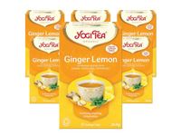 Yogi Tea, Ginger Lemon, Organic Spice and Herbal Tea, Caffeine Free, Blend Ginger, Lemon Peel and Peppermint, 6 Packs x 17 Tea Bags (102 Teabags Total)