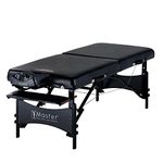 Master Massage Galaxy Massage Tables Foldable Adjustable Massage Bed Portable 2 Section (Black, 76CM)