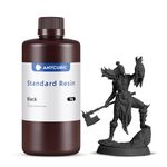 ANYCUBIC 3D Printer Resin 1KG, Standard 405nm UV Fast Curing Photopolymer Resin with High Precision and Low Shrinkage for 8K/14K LCD Resin 3D Printer, Black