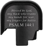 Aluminum Rear Cover Slide Back Plate for Smith and Wesson M and P Shield/Plus 9MM .40 and .45 Caliber Black Accessories, Psalm 144:1