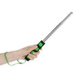 ORFORX Multipurpose Stainless Steel Flag Pole Stick with Spongy Grip Light Weight for Class Black Board Pointer Stick Extendable 1.2 m Long Telescopic Pointer (Colour May Vary)