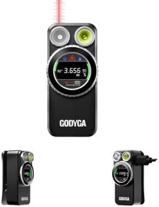 Godyga TorchEye UDA EDC Clip-On Flashlight with Laser Distance Meter, Digital Angle Finder, 650LM White & 365nm UV Light, Area Calculator, Height Measurement, USB-C Rechargeable, Magnetic Work Light