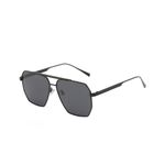 Neouth Retro Oversized Square Polarized Sunglasses for Women and Men Vintage Shades UV400 Classic Large Metal Sun Glasses Black