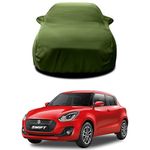 HEDWING® 100% Fully Waterproof Car Body Cover Comfortable with Maruti Suzuki Swift ZXI Plus BS6 All Variants Indoor/Outdoor Full Body Protection Cover 6X6[Colour-Green