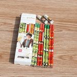 BOENJOY Gifts - The Harry-Potter HB Pencils| 12 pencils and 2 pencil protectors | Wizard Kid memorabilia | Potter Heads | 6 Green & 6 Red pencils & 2 pencil Caps |