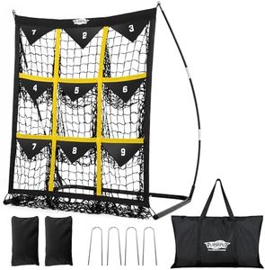 PLAYAPUT 9 Hole Pitching Net For Baseball & Softball,Pitching Net Target With Numbered Strike Zone,Practice Pitching,Throwing,Fielding Improve Accuracy Pitching Target For Indoor Outdoor|With Carrybag