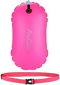 ProCase Swim Buoy Float, Swimming Bubble Safety Float with Adjustable Waist Belt for Open Water Swimmers, Triathletes, Snorkelers, Kayakers, Safe Swim Trainers -Magenta
