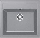 Franke Kitchen Sink Made of Tectonite with a Single Bowl Sirius SID 610-grey 114.0476.406, Grey