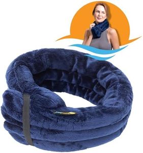 SunnyBay Microwave Heating Pad, Microwavable Heated Neck and Shoulder Wrap, Multipurpose Moist Hot/Cool 2.5lb Bean Bag Pack with Plush Cover and Elastic Fastener, FSA HSA Approved, 26x6 Inches, Blue