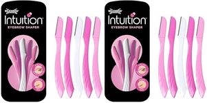 WILKINSON SWORD - Intuition Eyebrow Shaper for Women Facial Hair Remover and Trimmer Exfoliating Dermaplaning Tool Pack of 10 Disposable Razors