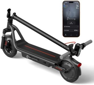 AOTOS M1 Electric Scooter for Adults, 20 MPH Speed & 28 Miles Long Range, 550W Peak Motor, 8.5" Solid Tires Commuter Electric Scooter with Dual Suspension & App Control, UL 2272 (Red)