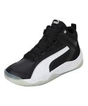 PUMA Unisex Rebound Future Evo Basketball Shoes Puma Black-Puma White - 3