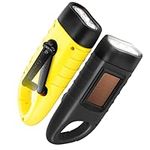 GeeRic 2-Pack Hand Crank Solar Powe