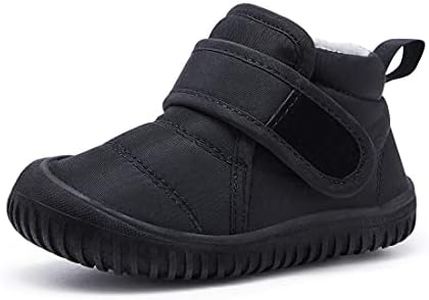 BMCiTYBM Baby Snow Boots Winter Boys Girls Cold Weather Toddler Infant Faux Fur Shoes Black Size 12-18 Months Toddler