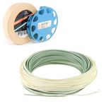 Maxcatch Outbound Saltwater Fly Line Weight Forward Floating Fly Fishing Line with 2 Welded Loops (Moss/Lvory, WF9F-100FT)