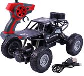 Toyshine 1:18 Scale 40mhz Frequency Remote Control High Speed Alloy Off Road Rock Crawler Fast Racing Vehicle Electric Hobby Toy Car for Kids Adults - Black