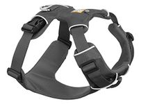 RUFFWEAR Front Range Harness, XX Small Dog Harness, Reflective Y Harness, Adjustable Comfortable Padded Everyday Dog Walking, No Pull Harnesses, 2 Lead Attachments & V Ring, Size XXS, Twilight Grey