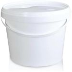 Bulk 10x 5L Plastic Buckets + Lids 