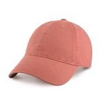 CHOK.LIDS Everyday Premium Dad Hat Unisex Baseball Cap for Men and Women Adjustable Lightweight Polo Style Curved Brim (Rusty Rose)