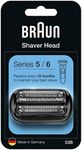 Braun Series 5 53B Electric Shaver Head Replacement - Black - Compatible with Series 5 and Series 6 Shavers (New Generation)