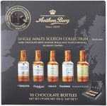 Anthon Berg - Chocolate Liqueurs - 5 Premium Single Malts Scotch Whiskies - 10 bottles 155g - With a Delicious Liquid Filling