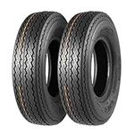 MaxAuto Set of 2 4.80-8 Highway Boat Motorcycle Trailer Tires 4.80x8 6PR Load Range C, Tubeless