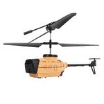 Tnfeeon Remote Control Helicopter, 4k HD Transmission Dual Camera RC Helicopter Plastic Shell 15mins Outdoor (Triple Battery)