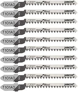 50 Pack T101AO T-Shank Contractor Jigsaw Blade Set Made with HCS, 3-Inch 20TPI Jigsaw Blades Optimized for Cutting Wood, PVC, and Plastic