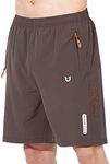 NORTHYARD Men's Athletic Running Shorts Quick Dry Workout Shorts 7"/ 5"/ 9" Lightweight Sports Gym Basketball Shorts Hiking Exercise COFFEE 3XL