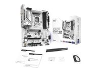 Asrock B760M Pro RS WiFi White Intel Micro ATX Motherboard DDR5 DIMM 7200 MHz 256 GB LGA1700 SATA3 6.0 Gb/s LED M.2