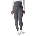 WonderWink Women's Maternity Jogger Pant, Pewter, Medium