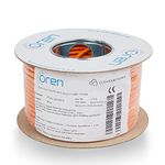 Oren CAT6 50m Ethernet Cable - 23 AWG Pure Copper Wire - 400 MHz Bandwidth UTP Internet LAN Network Cable - Halogen Free, Non-Corrosive, Flame Retardant - Gigabit High Speed Ethernet Cable