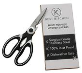 Best kitchen Heavy Duty Cooking Scissors for Poultry, Meat, Herb Cutting - Multipurpose Dishwasher Safe Kitchen Shears - Surgical Grade Stainless Steel