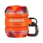 OLIGHT Gober Safety Dog Collar Flashing Light with Clip, 4 Colours Safety Light with 4 Lighting Modes, Rechargeable LED Dog Collar Light for Outdoor, Night Walking, Runners, Joggers (Orange)